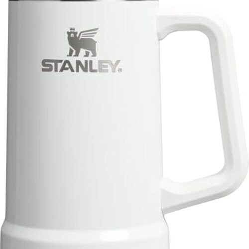 Stanley Stay-Chill Beer Stein 24 oz | Heavy Duty Big Grip Handle | Beer Tumbler Drink Cup, Holds 2 Cans | Insulated Stainless Steel Party Mug | BPA-Free