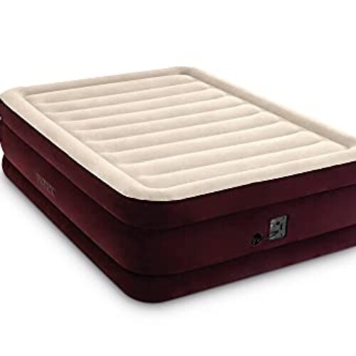 Intex Comfort Dura-Beam Airbed Internal Electric Pump Bed Height Elevated (2020 Model)