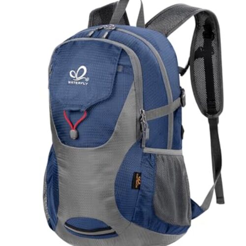 WATERFLY Lightweight Packable Hiking Backpack: 30L Foldable Travel Daypack Ultralight Camping Day Pack for Woman Man
